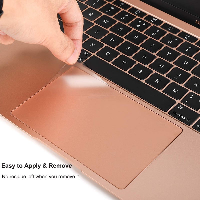 imComor [2PCS] Trackpad Protector Skin for 2021 2020 MacBook Air 13 Inch A2337 M1 A2179 A1932 Touch Pad Cover Skin Anti-Scratch Anti-Water for MacBook Air 13 Inch A2337 A2179 A1932 Touch ID Accessories, Clear - Image 2